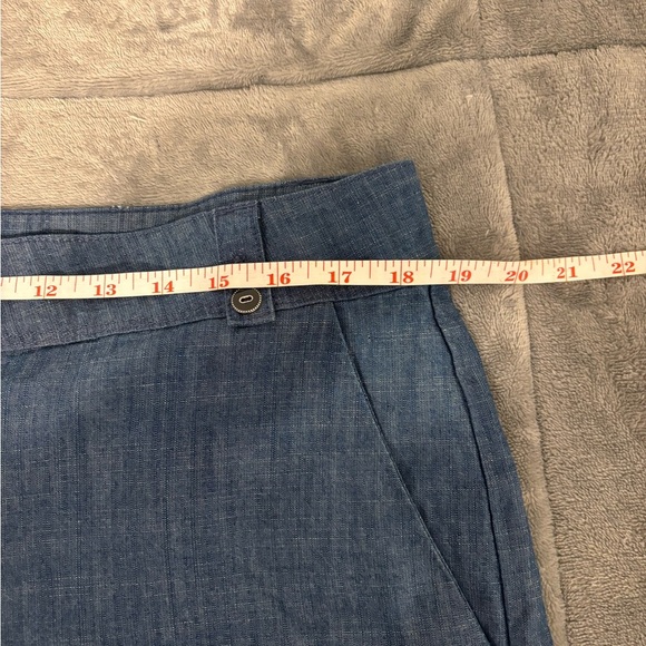 Isaac Mizrahi Blue Jean Shorts Relaxed Fit - Picture 4 of 9